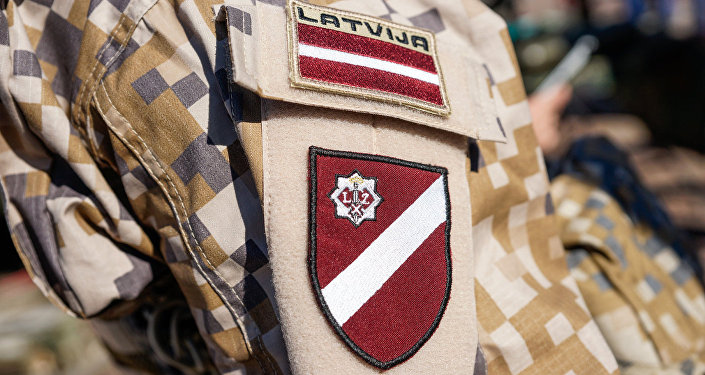 Latvijas armijas karavīra uzšuve. Foto no arhīva Latvijas armijas karavīra uzšuve. Foto no arhīva