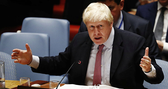 Lielbritānijas ārlietu ministrs Boriss Džonsons Lielbritānijas ārlietu ministrs Boriss Džonsons
