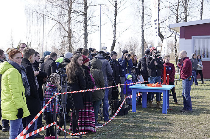 Испытательный запуск латвийской ракеты Испытательный запуск латвийской ракеты