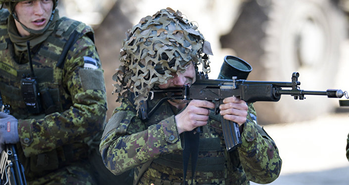 Военные учения НАТО Spring storm в Эстонии
