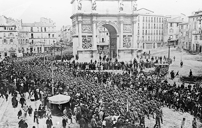 Русские солдаты во Франции в 1916 году Русские солдаты во Франции в 1916 году