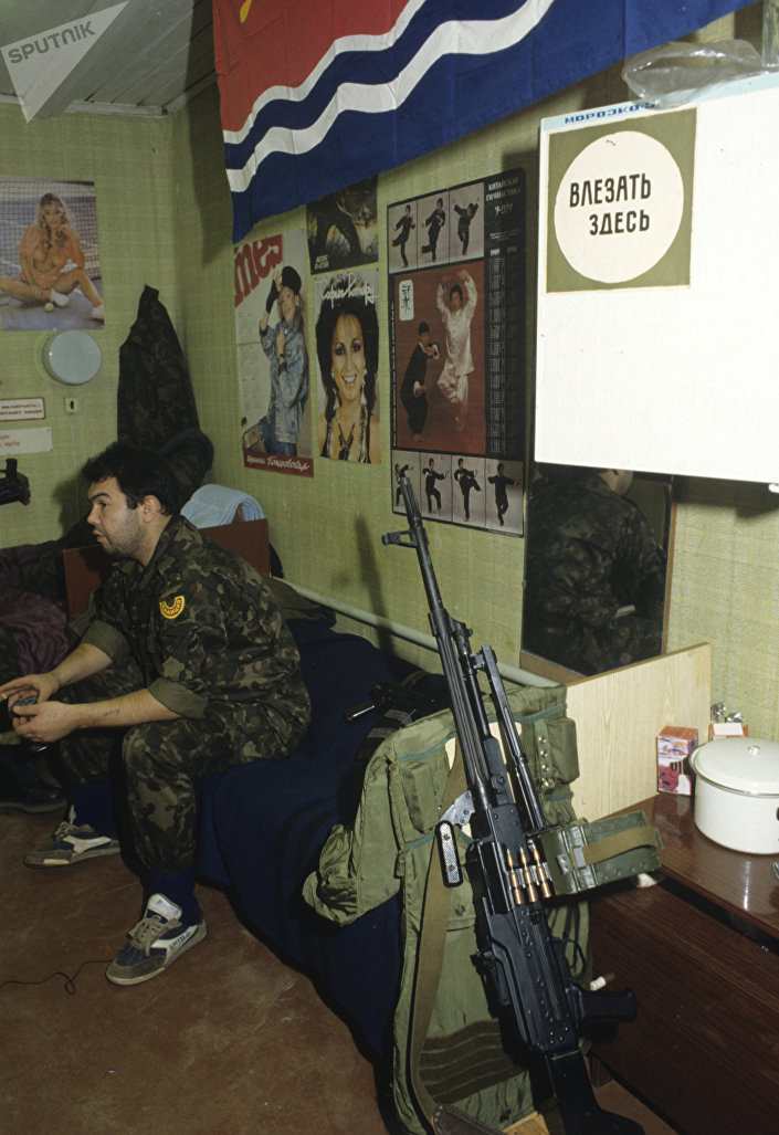 На базе рижского ОМОНа, 1991 год На базе рижского ОМОНа, 1991 год