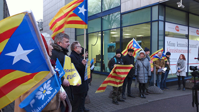 Tallinas iedzīvotāji atbalstīja Katalonijas neatkarību